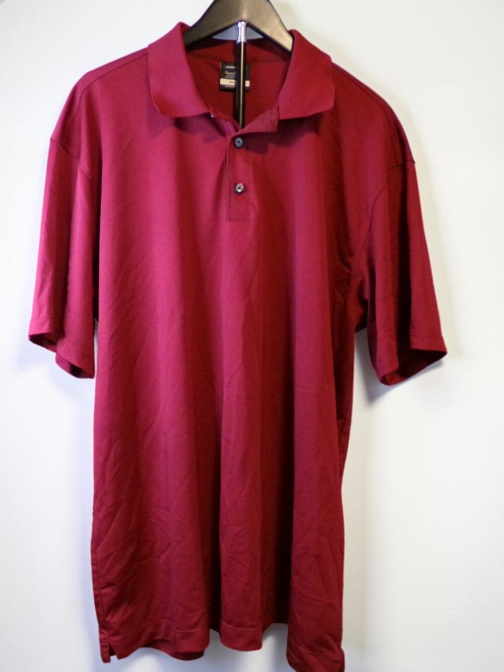 Nike Dri-FIT Maroon Short-Sleeve Polo Shirt - XL